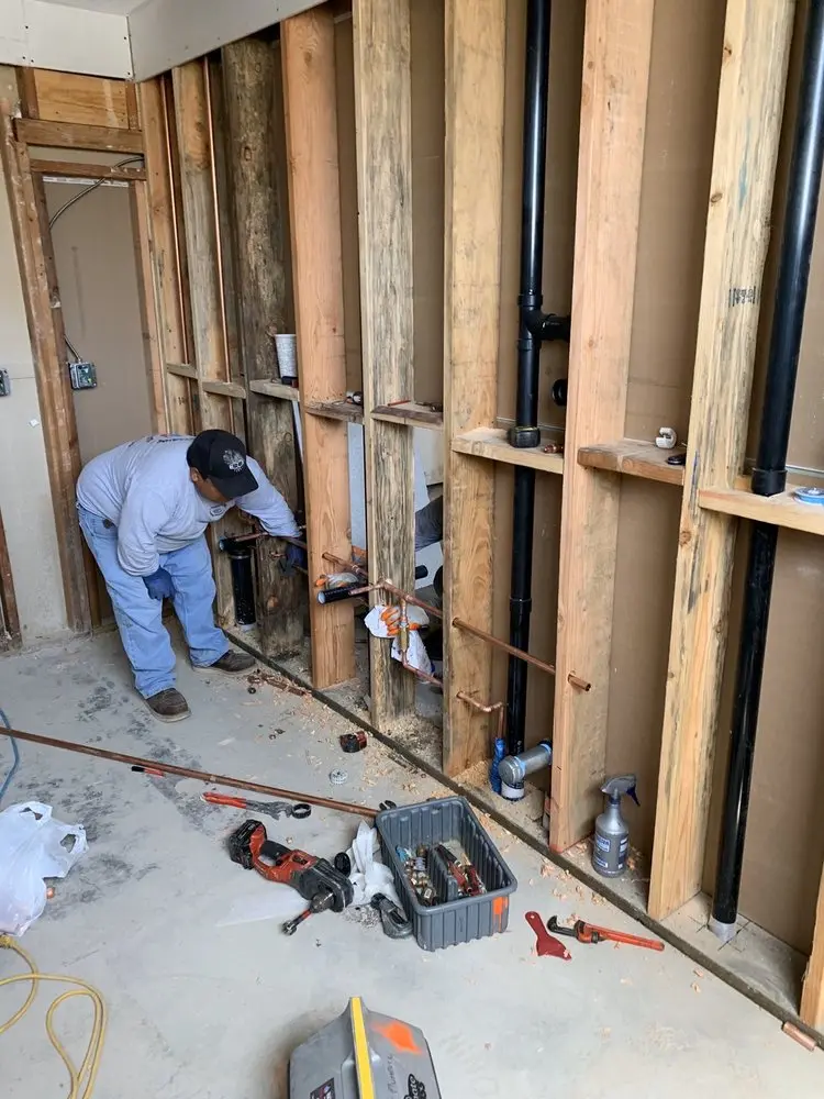 Commercial rough-in plumbing for Gas Line Repair in York